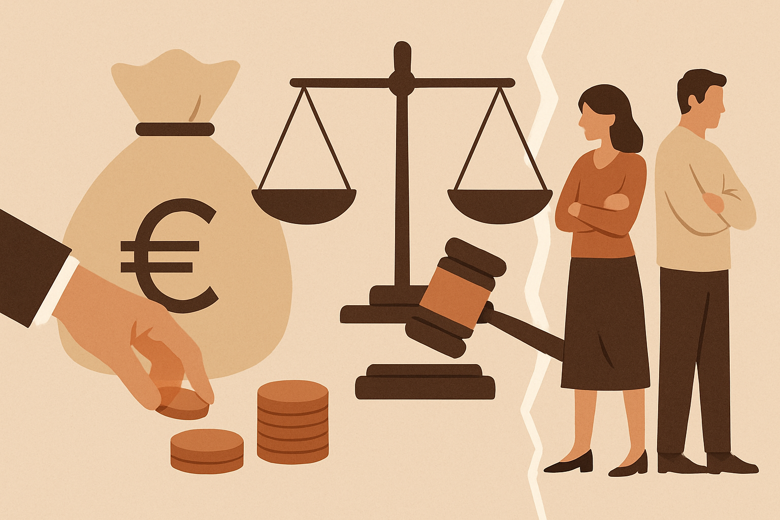 Aides financières pour divorcer avec un petit budget 2026