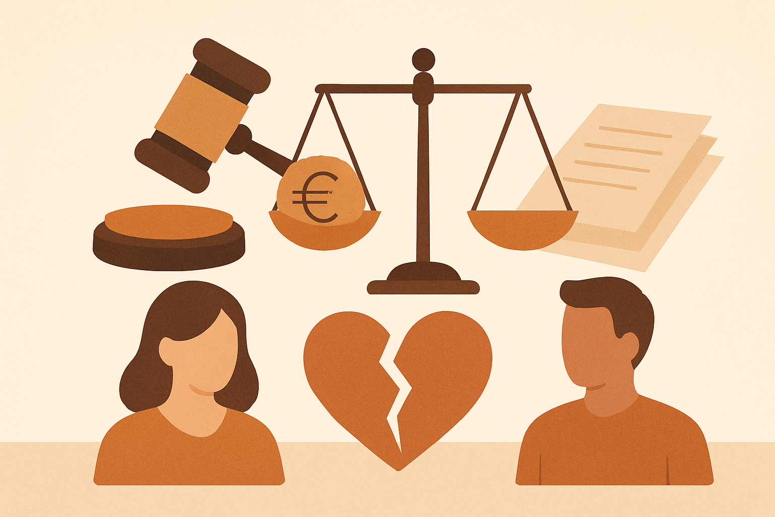 Honoraires avocat divorce amiable 2026 : grille complète