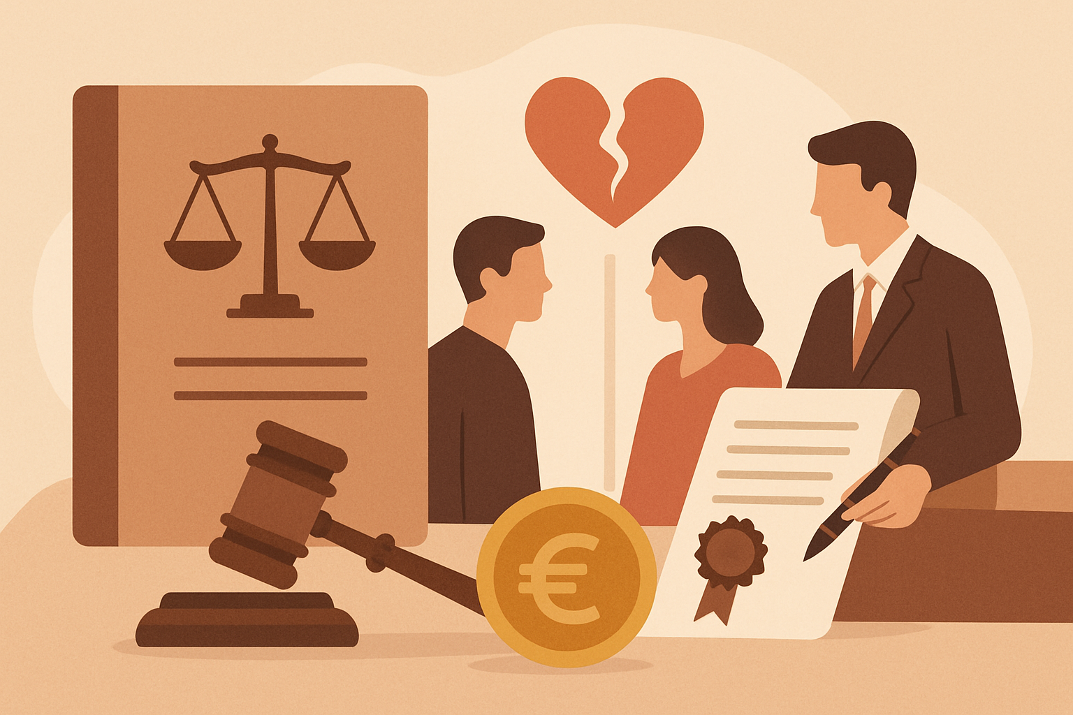 Prix du notaire divorce amiable 2026 : frais réels