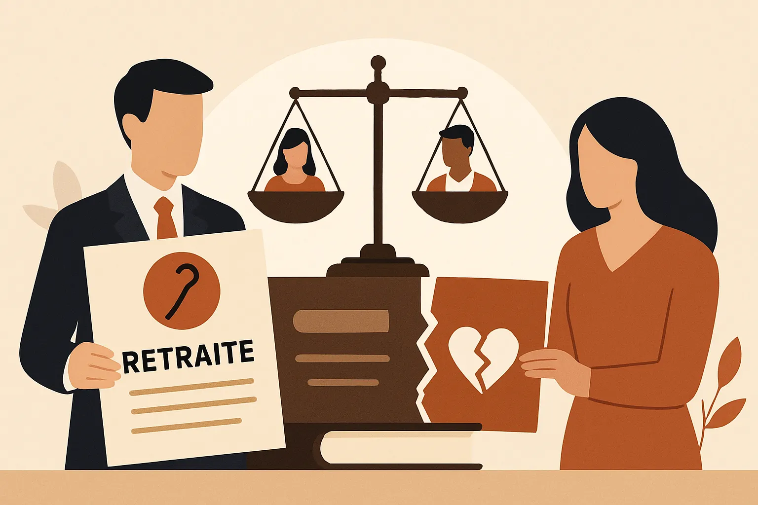 Retraite et divorce amiable 2026 : partage légal et convention